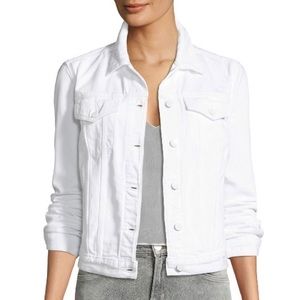 J Brand Slim Denim Jacket in Optic White